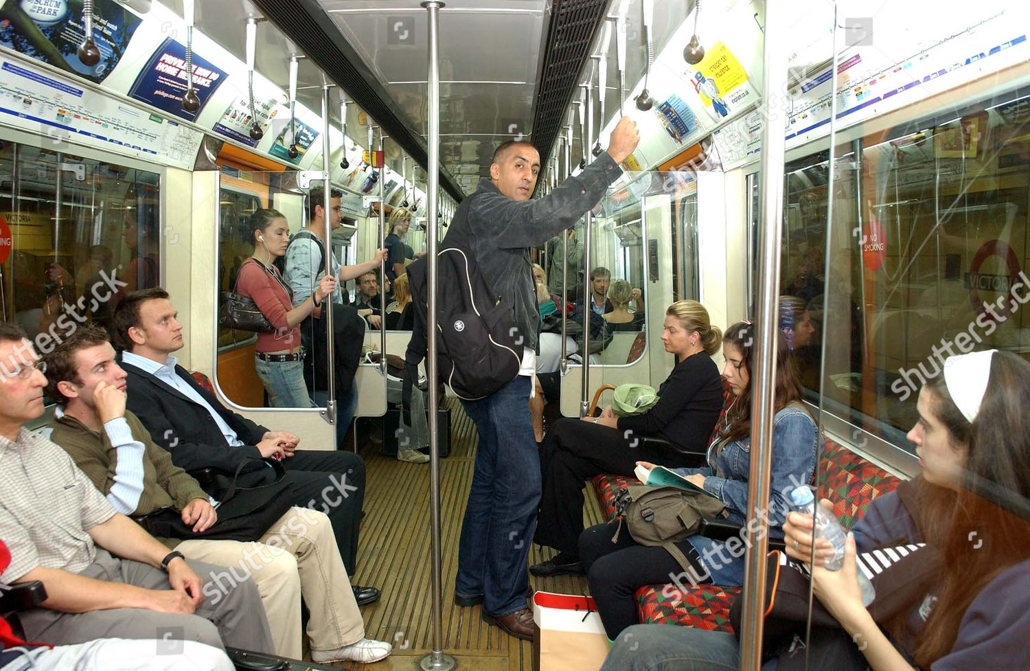 Shekhar Bhatia Travelling On The Tube With A Rucksack Following The London Bombings Asian Journalist Shekhar Bhatia Travelling On The Tube With A Rucksack Following The London Bombings Asian Journalist