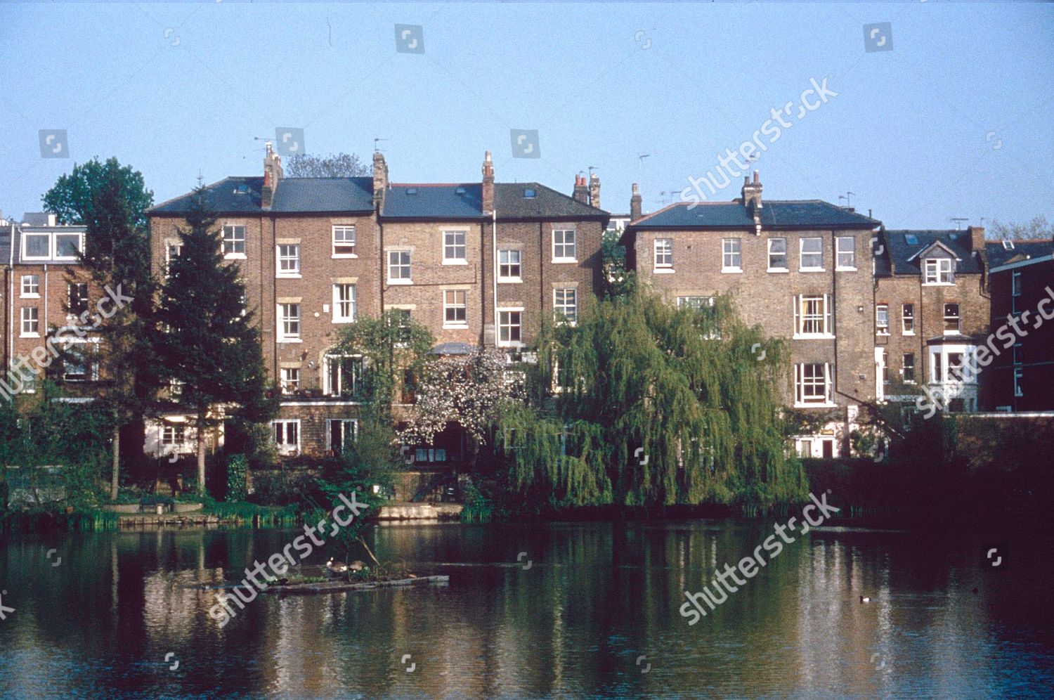 Houses Overlooking Hampstead Heath London Britain Editorial Stock Photo