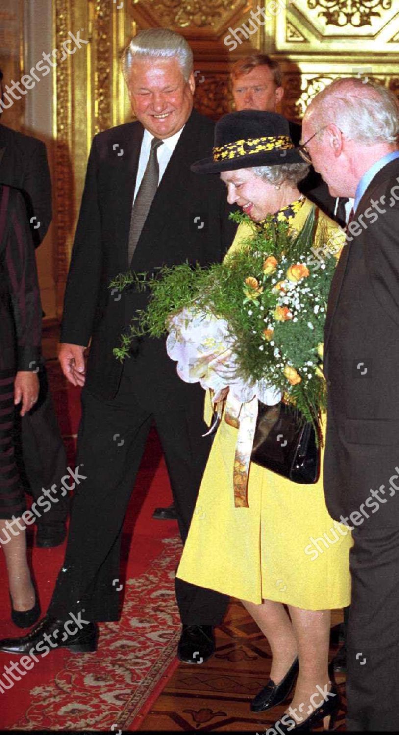 Queen Elizabeth Ii Boris Yeltsin Editorial Stock Photo - Stock Image ...