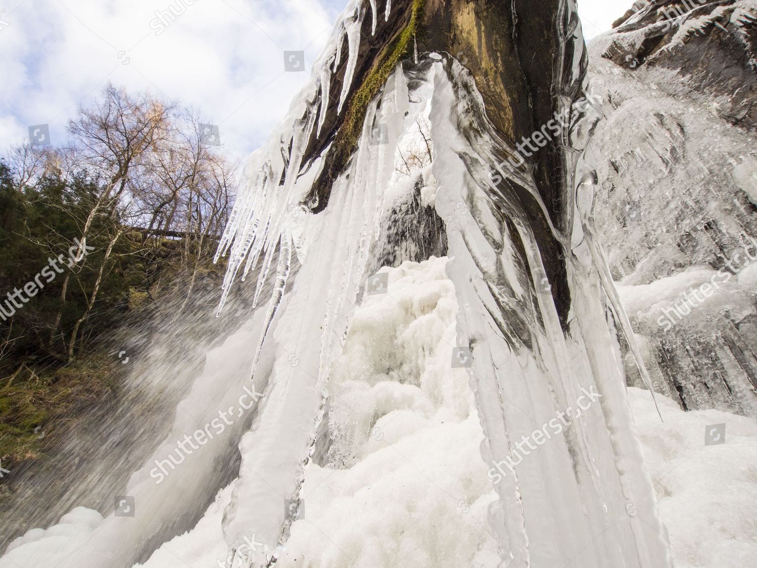 Ice Formations On Taylor Gill Force Editorial Stock Photo - Stock Image ...