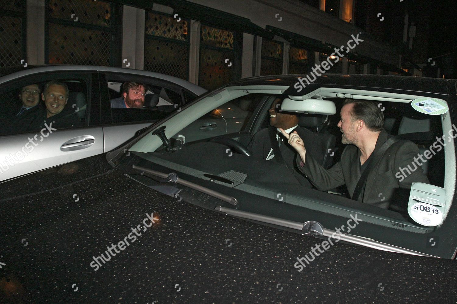 Zach Galifianakis Ricky Gervais Editorial Stock Photo - Stock Image