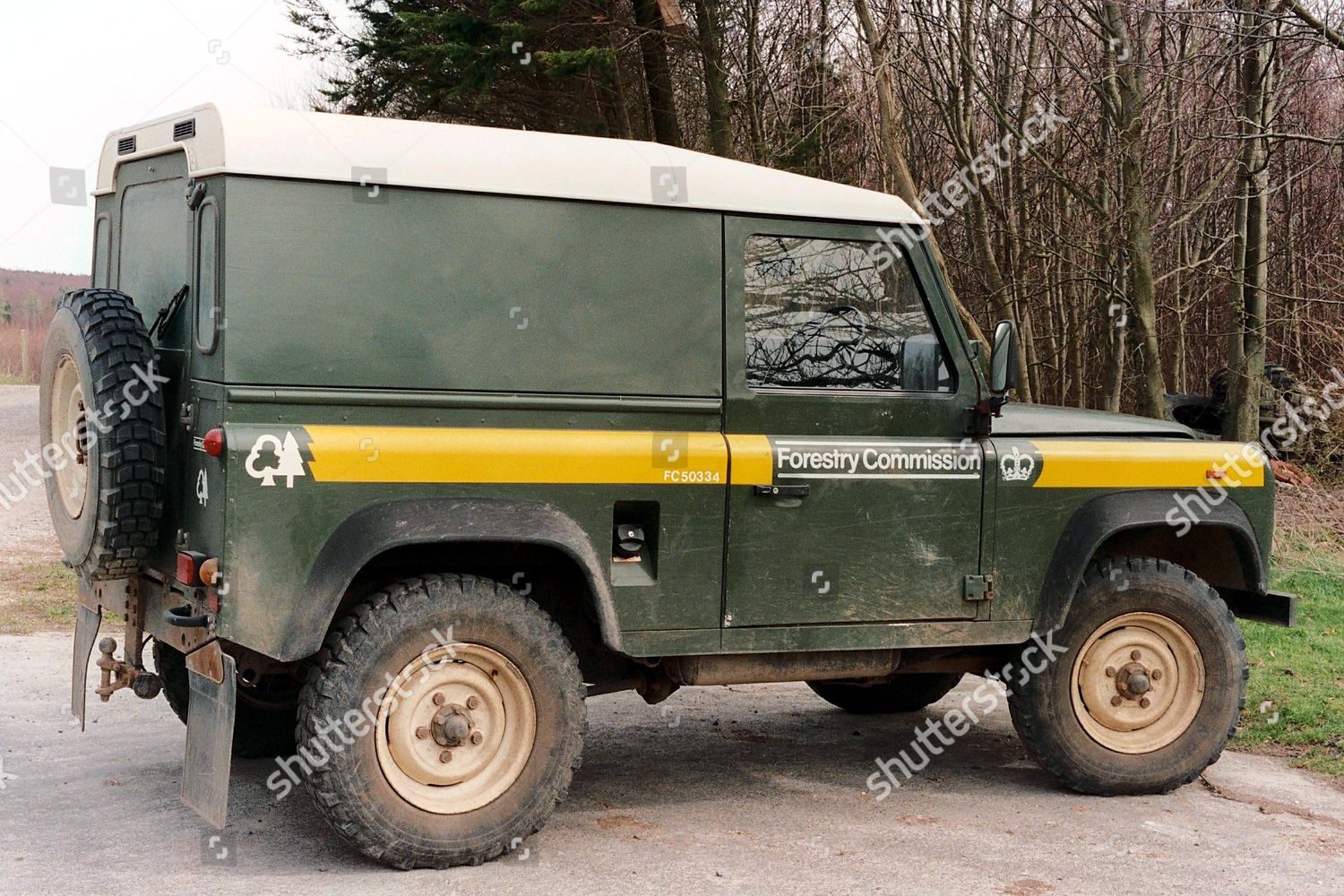 Forestry Commission Landrover Editorial Stock Photo - Stock Image 