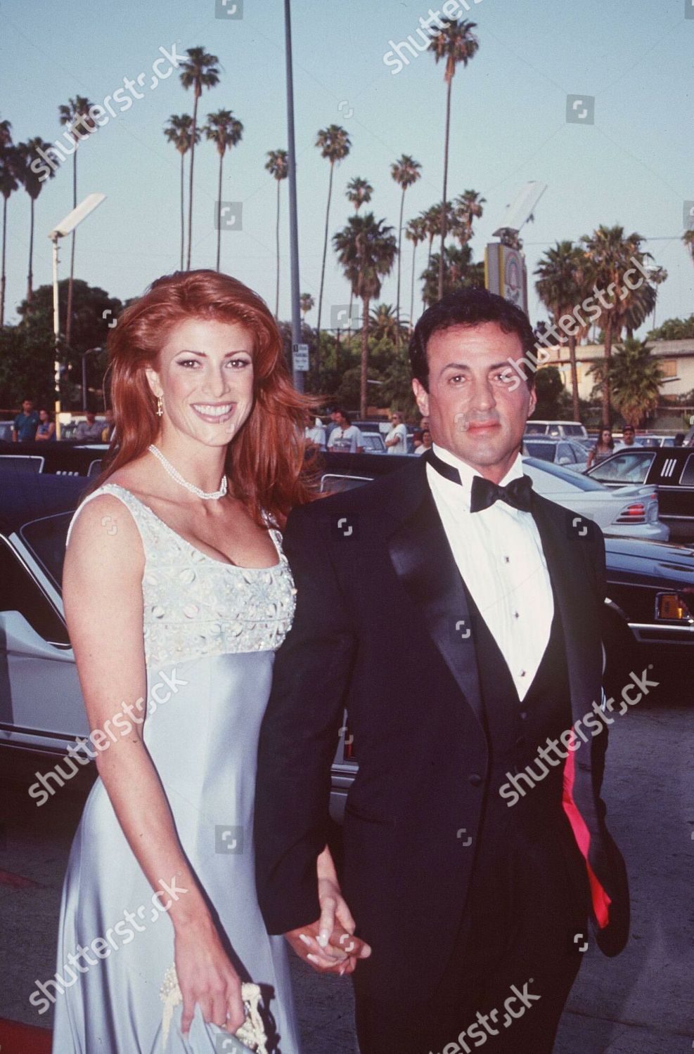 Sylvester Stallone Angie Everhart Editorial Stock Photo Stock Image