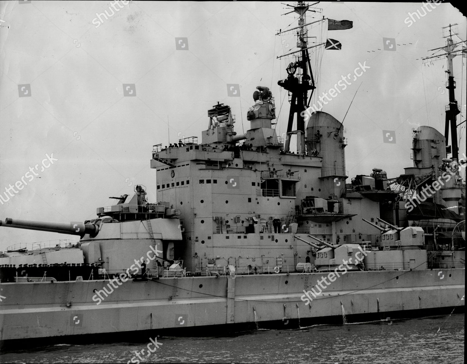 Hms Vanguard British Fast Battleship Built Editorial Stock Photo ...