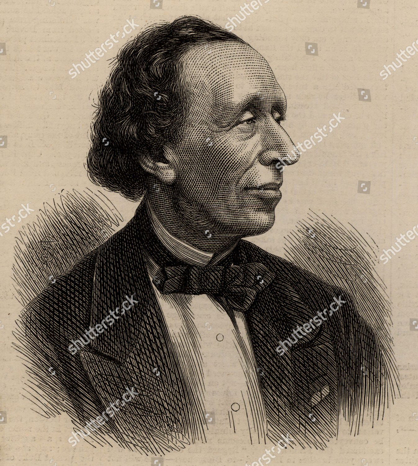 Hans Christian Andersen 1805 - 1875 Editorial Image - Image of