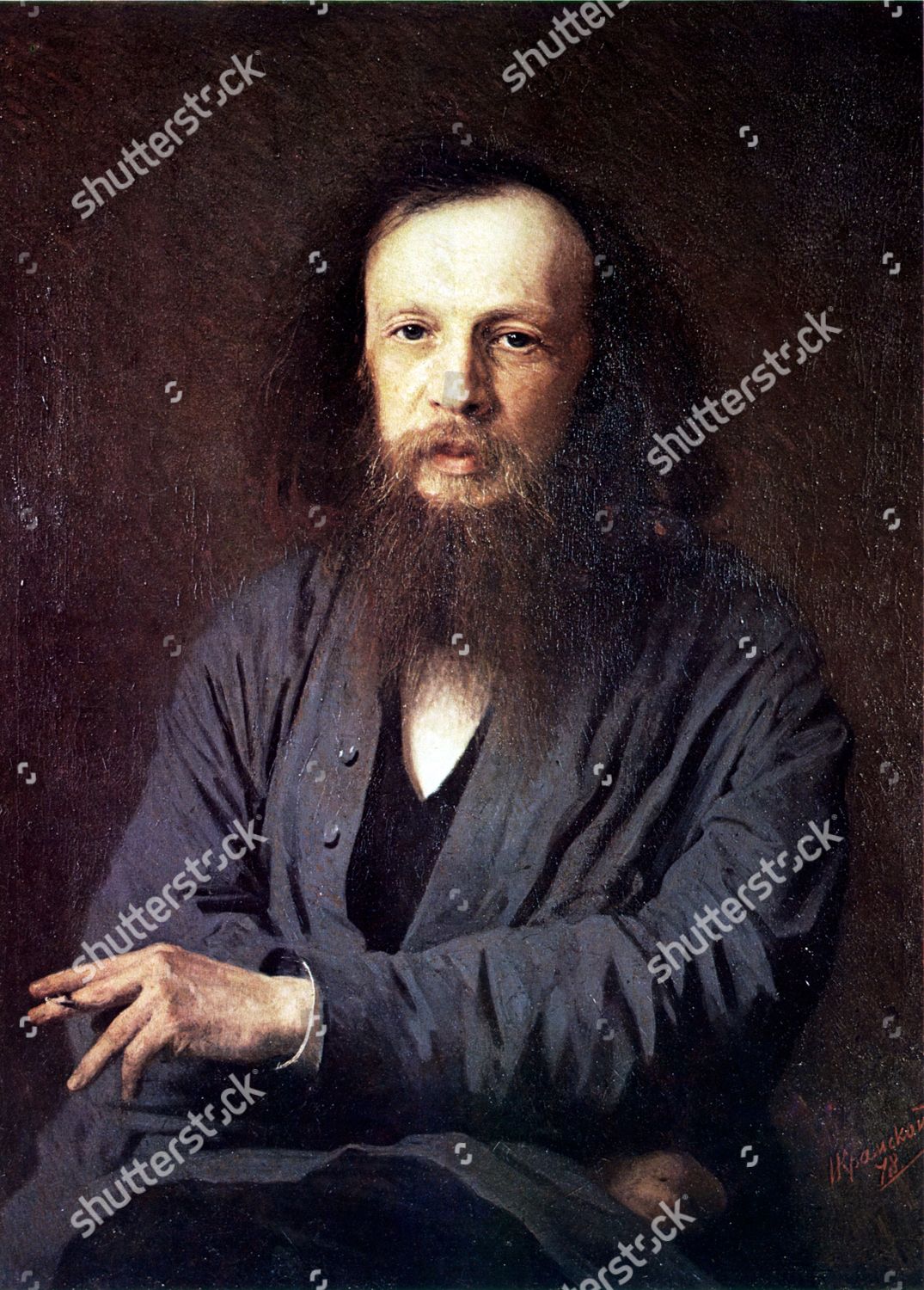 Dimitri Mendeleev 18341907 1878 Oil On Editorial Stock Photo - Stock ...