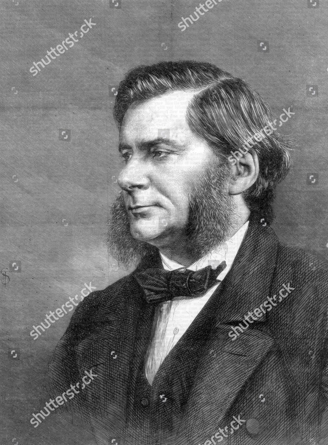 Thomas Henry Huxley 18231883 English Biologist Editorial Stock Photo