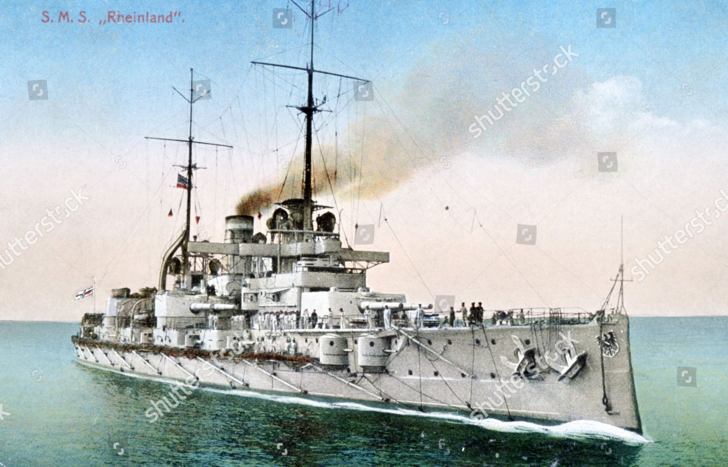 Sms Rheinland One Four Nassau Class Editorial Stock Photo - Stock Image ...