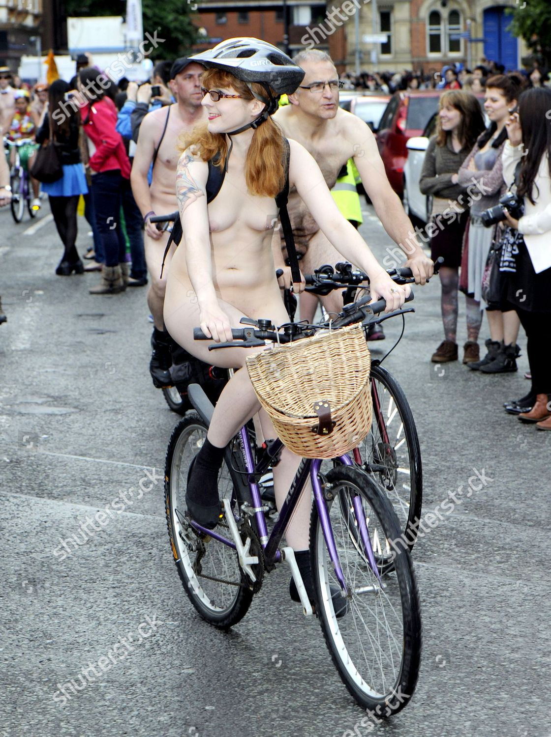 Naked Cyclists Editorial Stock Photo - Stock Image  Shutterstock-4198
