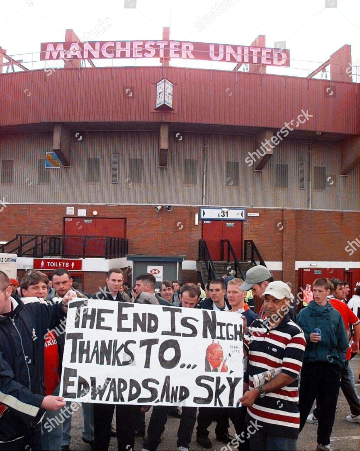 Fans Demonstrate Outside Old Trafford Against Takeover Editorial Stock Photo Stock Image Shutterstock