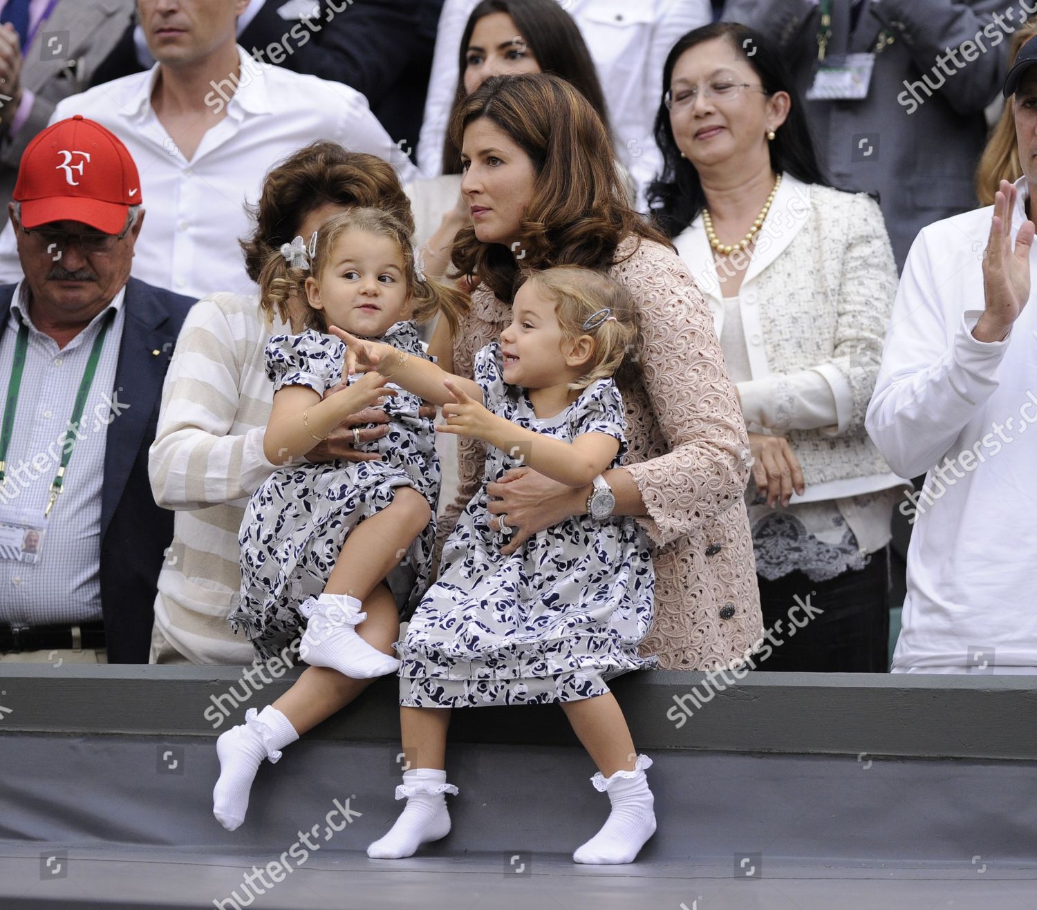 Roger Federers Wife Mirka Twin Daughters Myla Editorial Stock Photo Stock Image Shutterstock