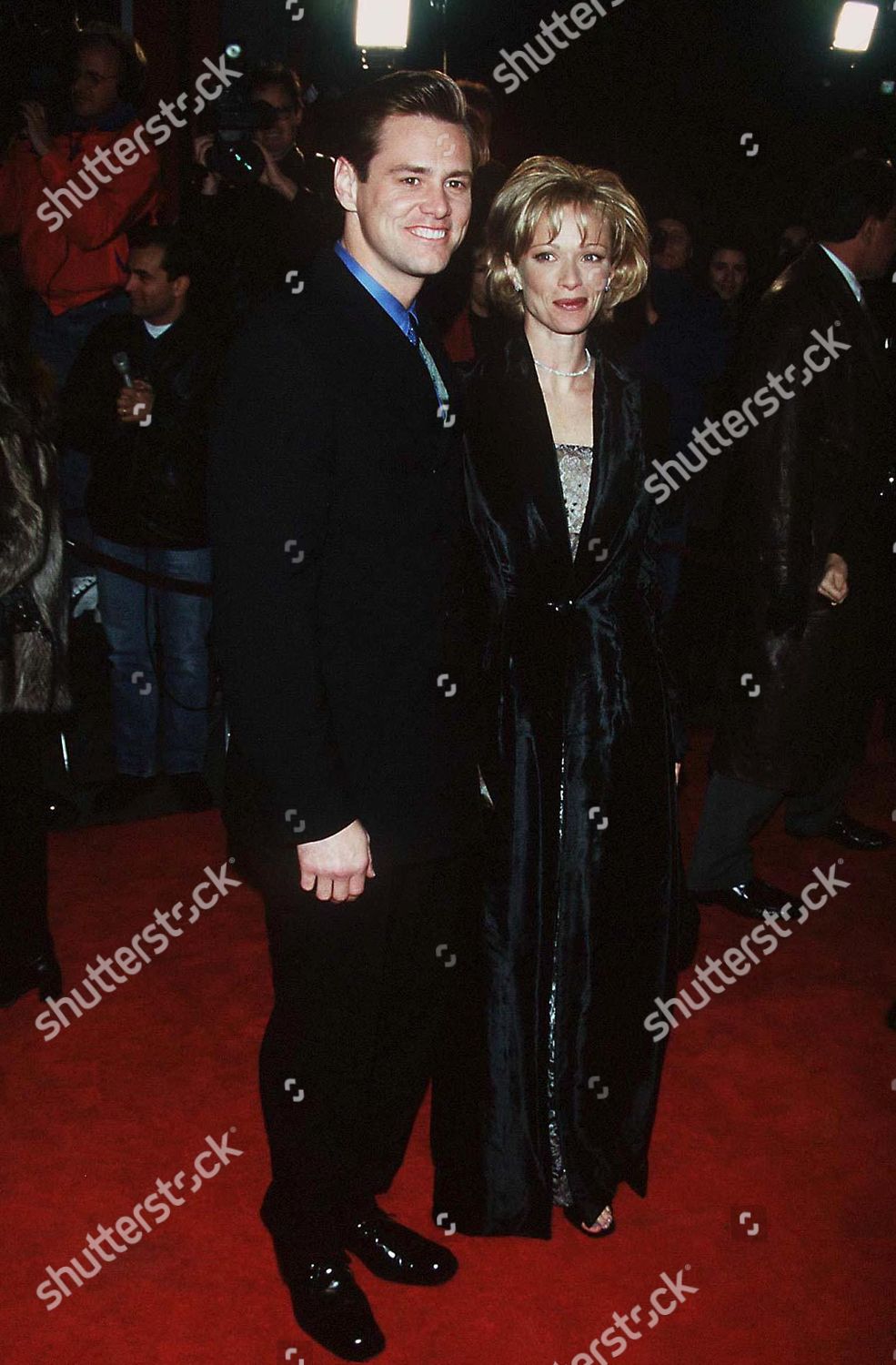 JIM CARREY WIFE LAUREN HOLLY Editorial Stock Photo Stock Image