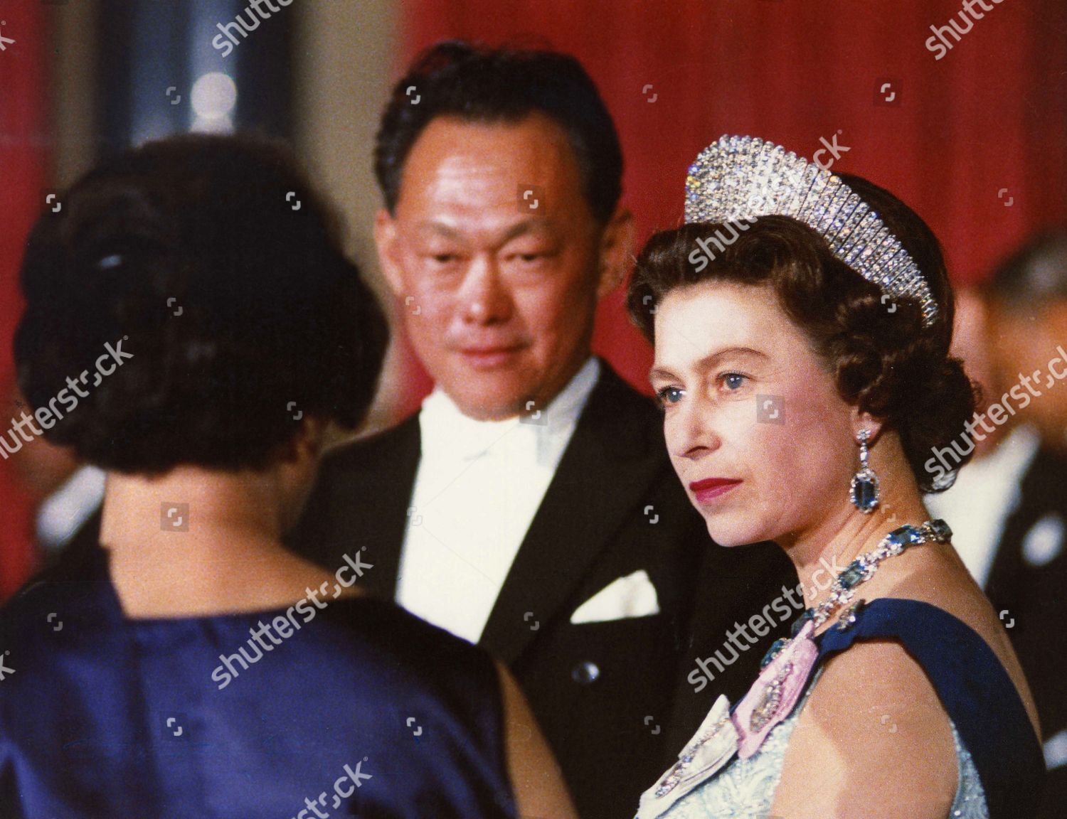 Queen Elizabeth Ii Singaporean Prime Minister Editorial Stock Photo
