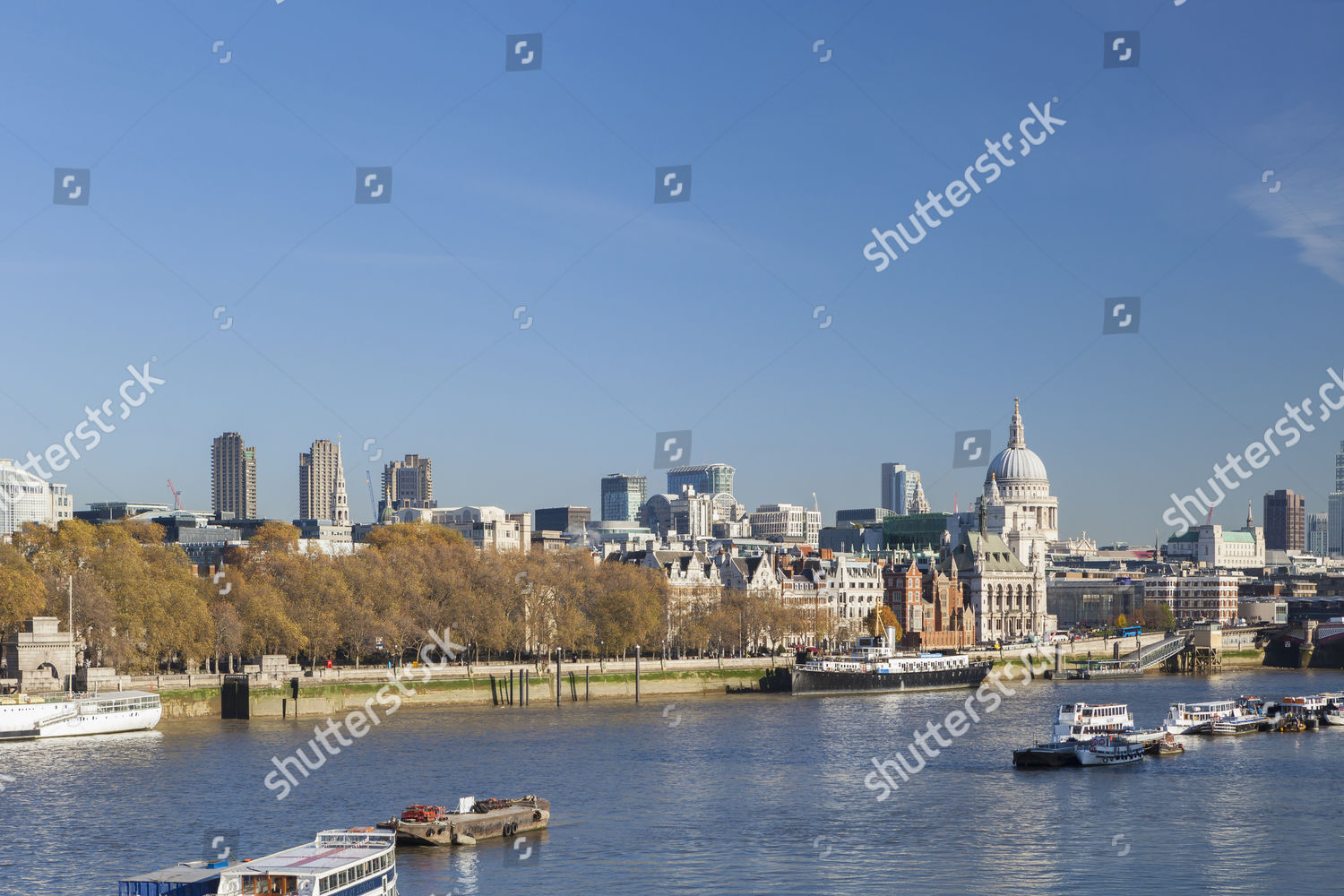 London Skyline River Thames Editorial Stock Photo - Stock Image ...