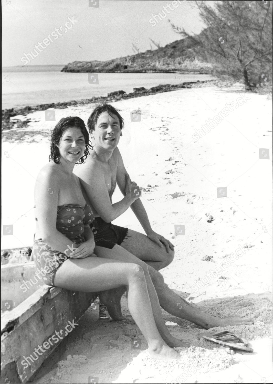 Christopher Timothy Carol Drinkwater On Holiday Editorial Stock Photo