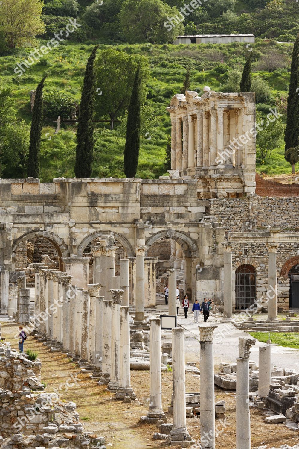 Lower Agora South Gate Library Celsus Editorial Stock Photo Stock