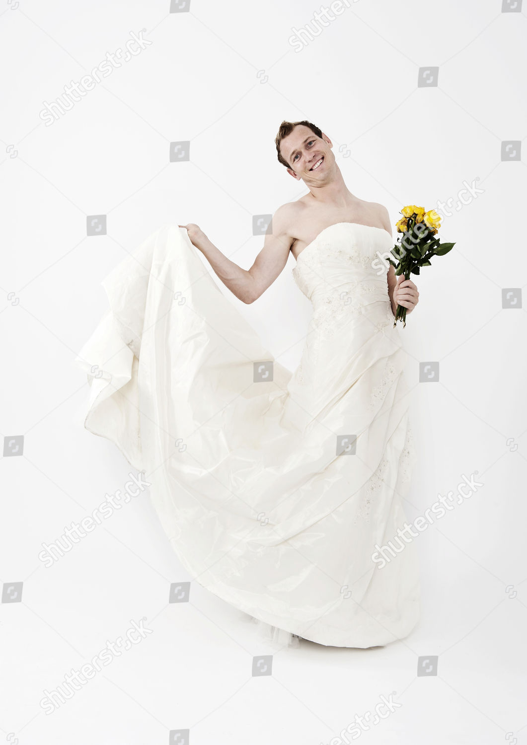 Model Released Man Wearing Wedding Dress Editorial Stock Photo - Stock ...