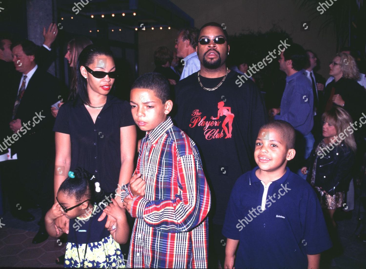 Ice Cube Wife Kim Their Children Haber Amacl? Stok Fotograf? photo