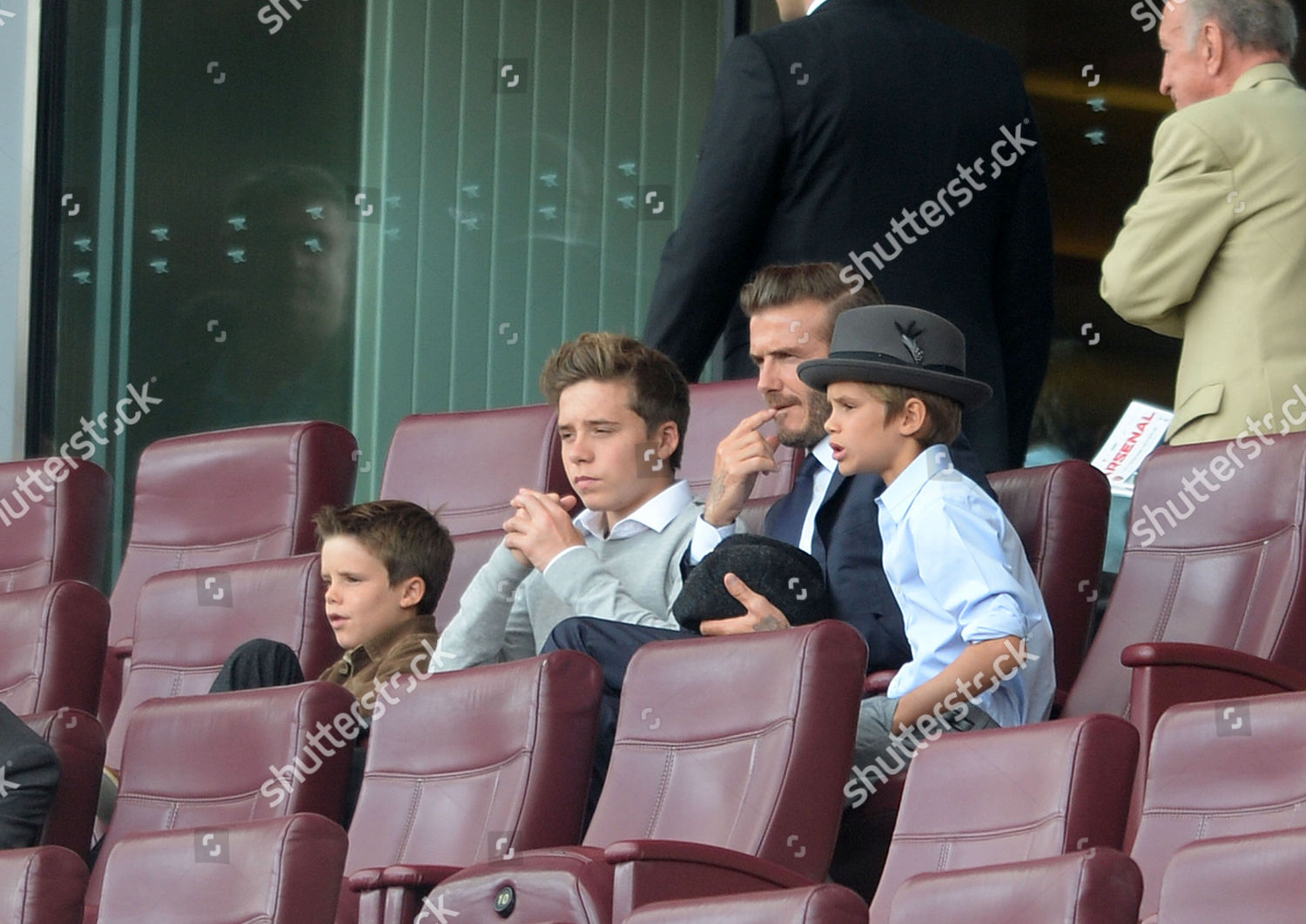 David Beckham Sons Brooklyn Beckham Romeo Beckham Editorial