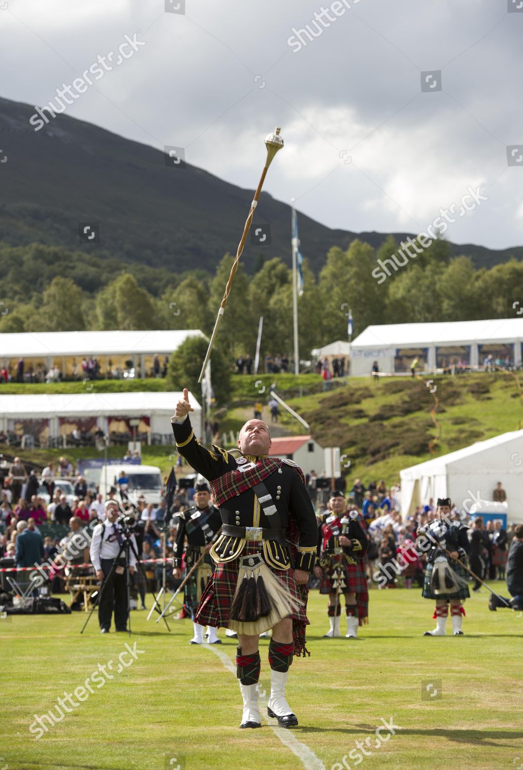 Scottish Band Braemar Gathering Editorial Stock Photo - Stock Image ...