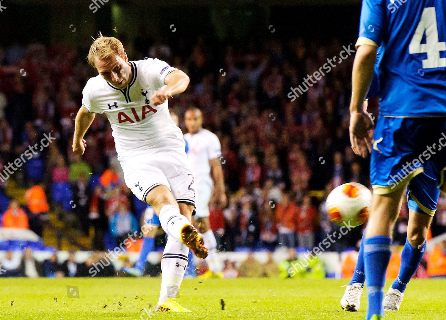 Christian Eriksen Tottenham Hotspur Scoring Goal Editorial Stock Photo ...