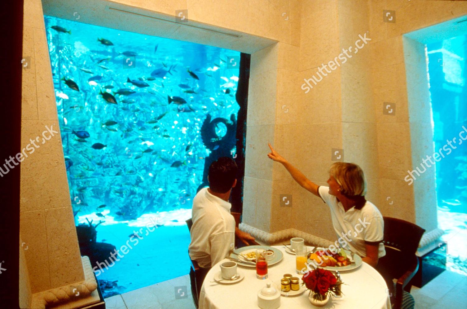 Underwater Hotel Aquarium Cafe Great Wall Waters Editorial