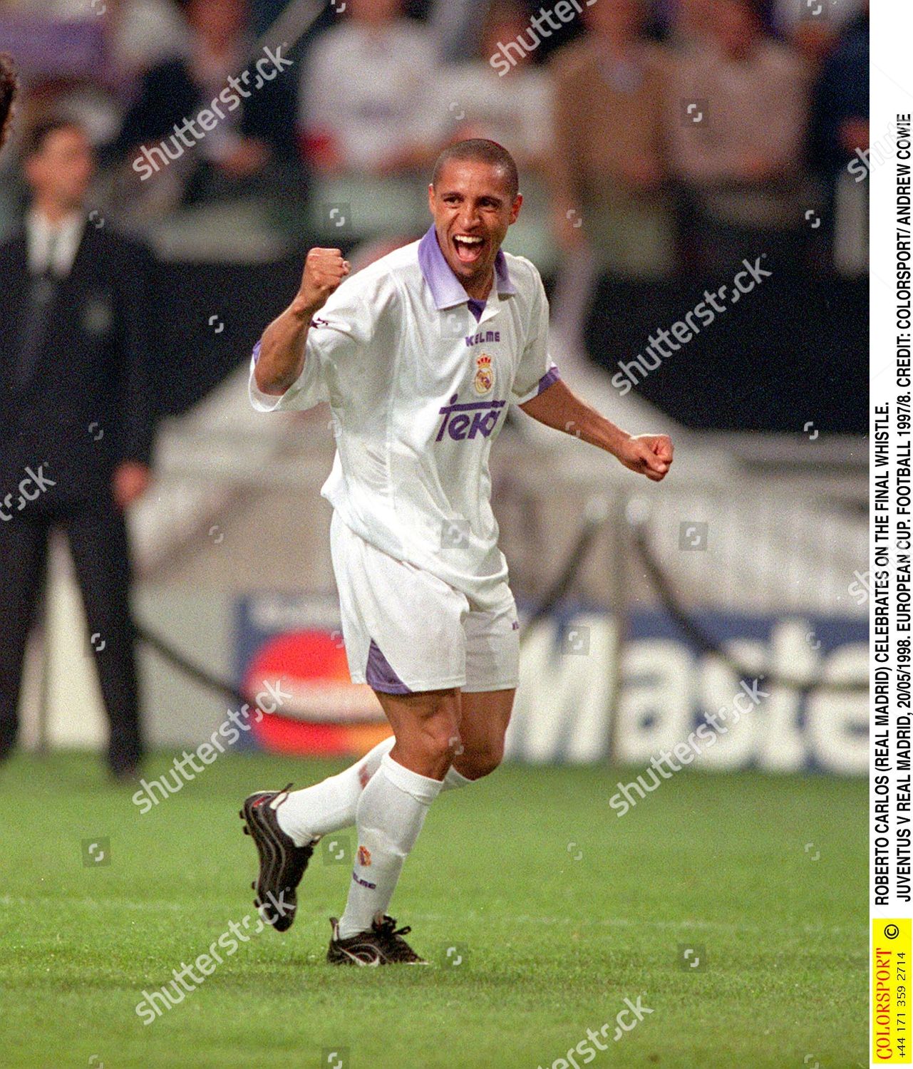 Roberto Carlos Real Madrid Celebrates On Editorial Stock Photo - Stock ...