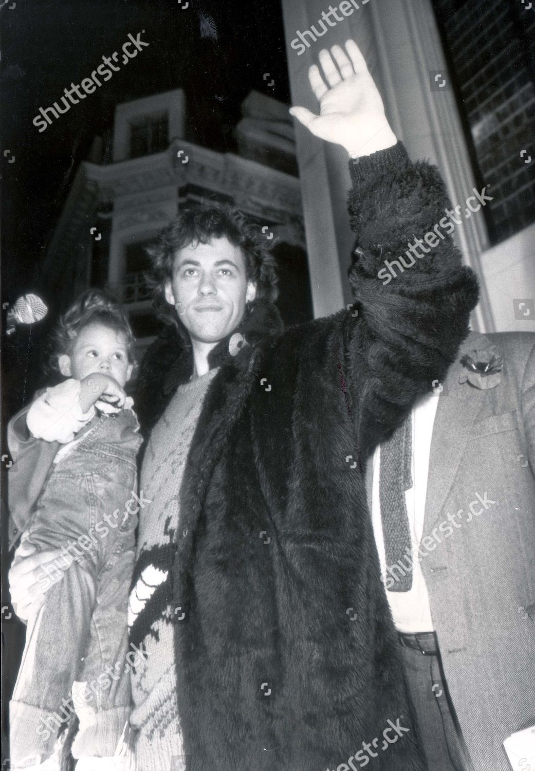 Band Aids Bob Geldof His Daughter Editorial Stock Photo - Stock Image