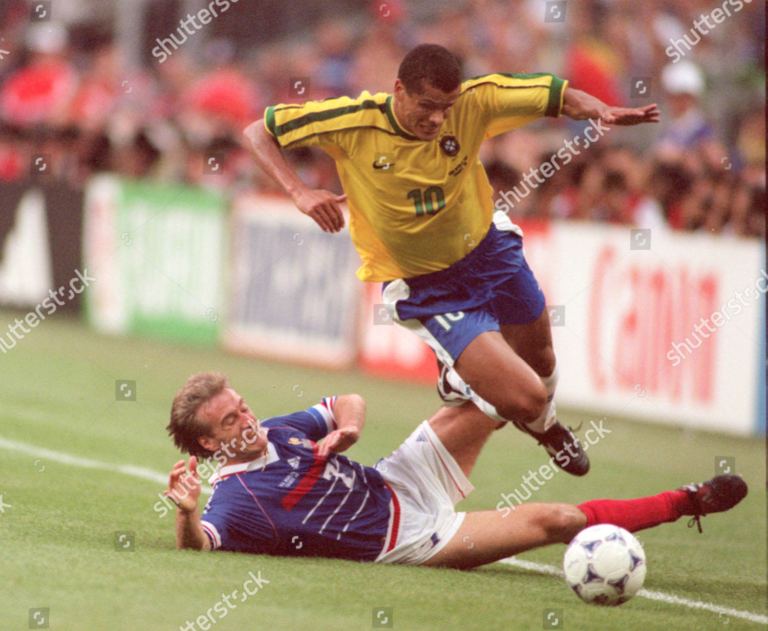 Rivaldo Brazil Avoids Tackle Didier Deschamps France Editorial Stock Photo Stock Image Shutterstock