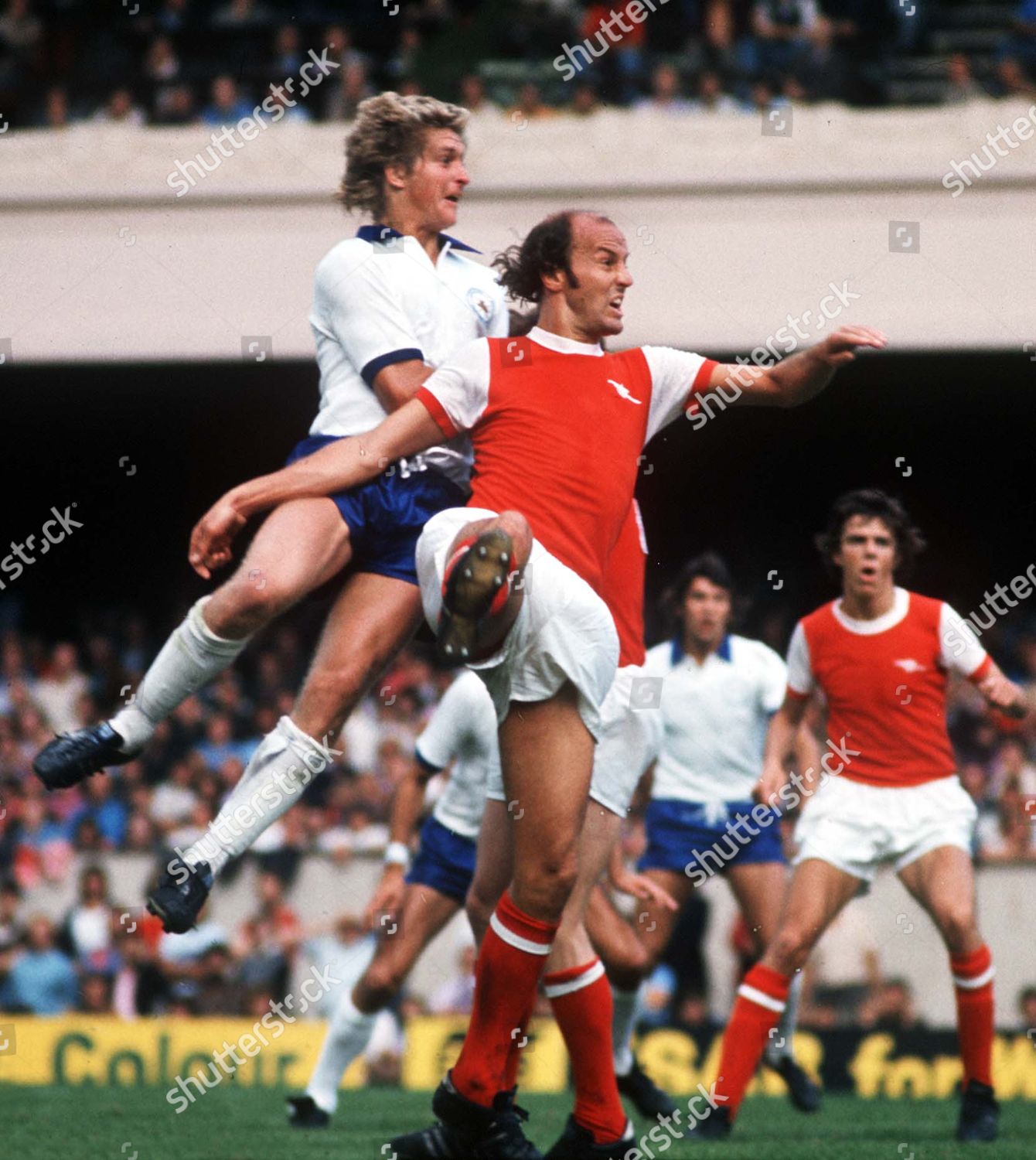 Terry Mancini Arsenal Chris Garland Leicester Editorial Stock Photo