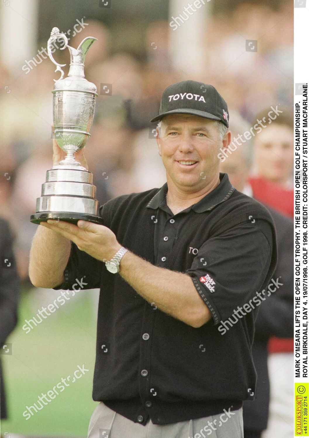 Mark Omeara Lifts Open Golf Trophy British Editorial Stock Photo Stock Image Shutterstock