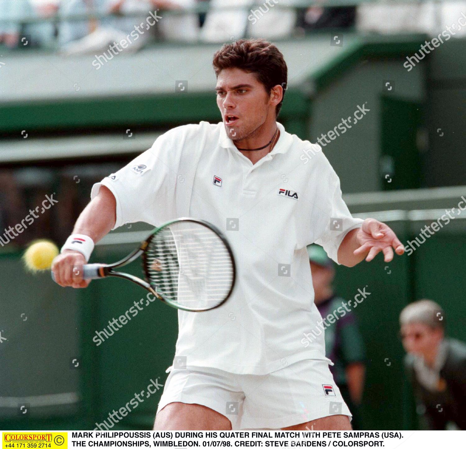 Mark Philippoussis Aus During His Quater Final Editorial Stock Photo Stock Image Shutterstock