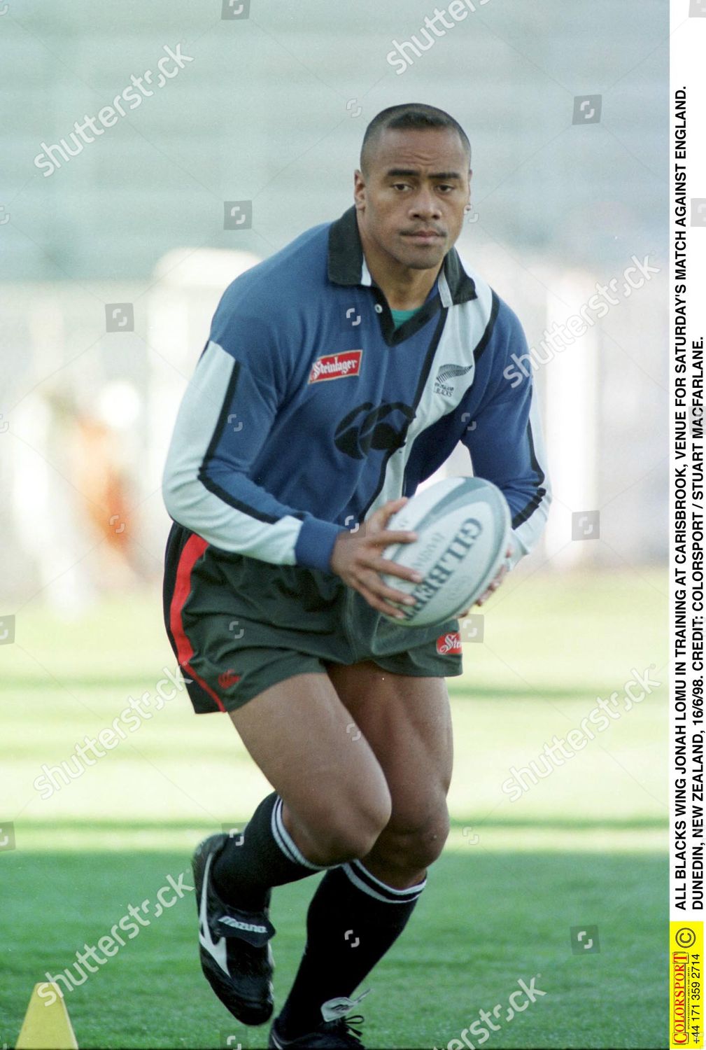 All Blacks Wing Jonah Lomu Training Carisbrook Editorial Stock Photo Stock Image Shutterstock