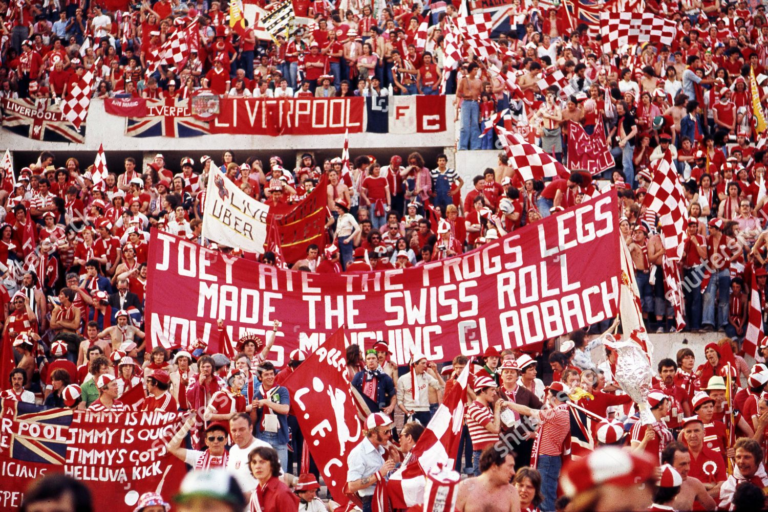 Liverpool Fans Joey Jones Banner Joey Editorial Stock Photo - Stock ...