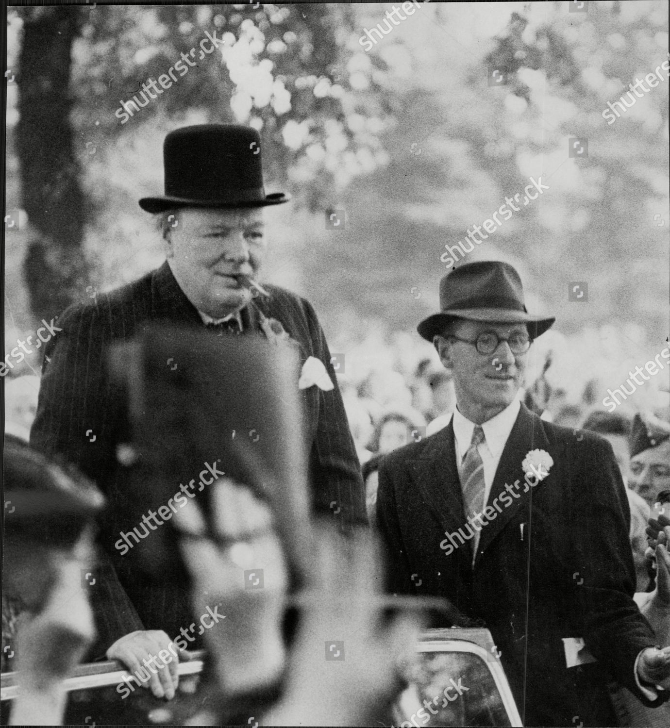 Prime Minister Winston Churchill Bodyguard Detective Editorial Stock