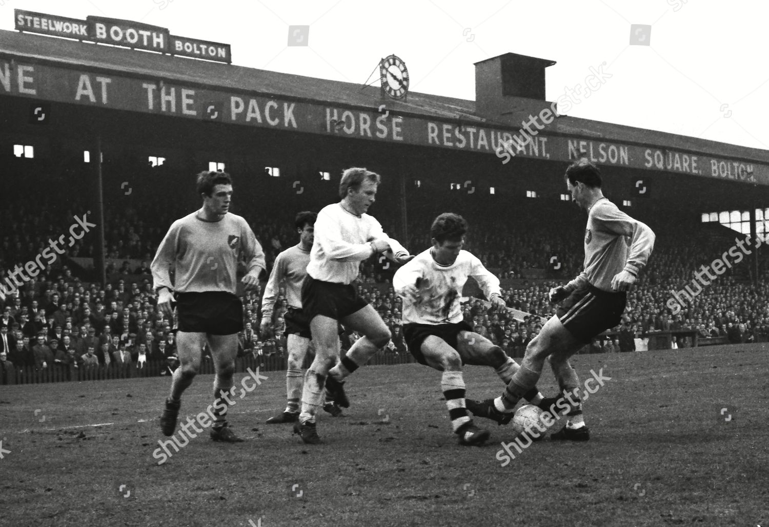 Warwick Rimmer Bolton Tackles Terry Allcock Editorial Stock Photo ...