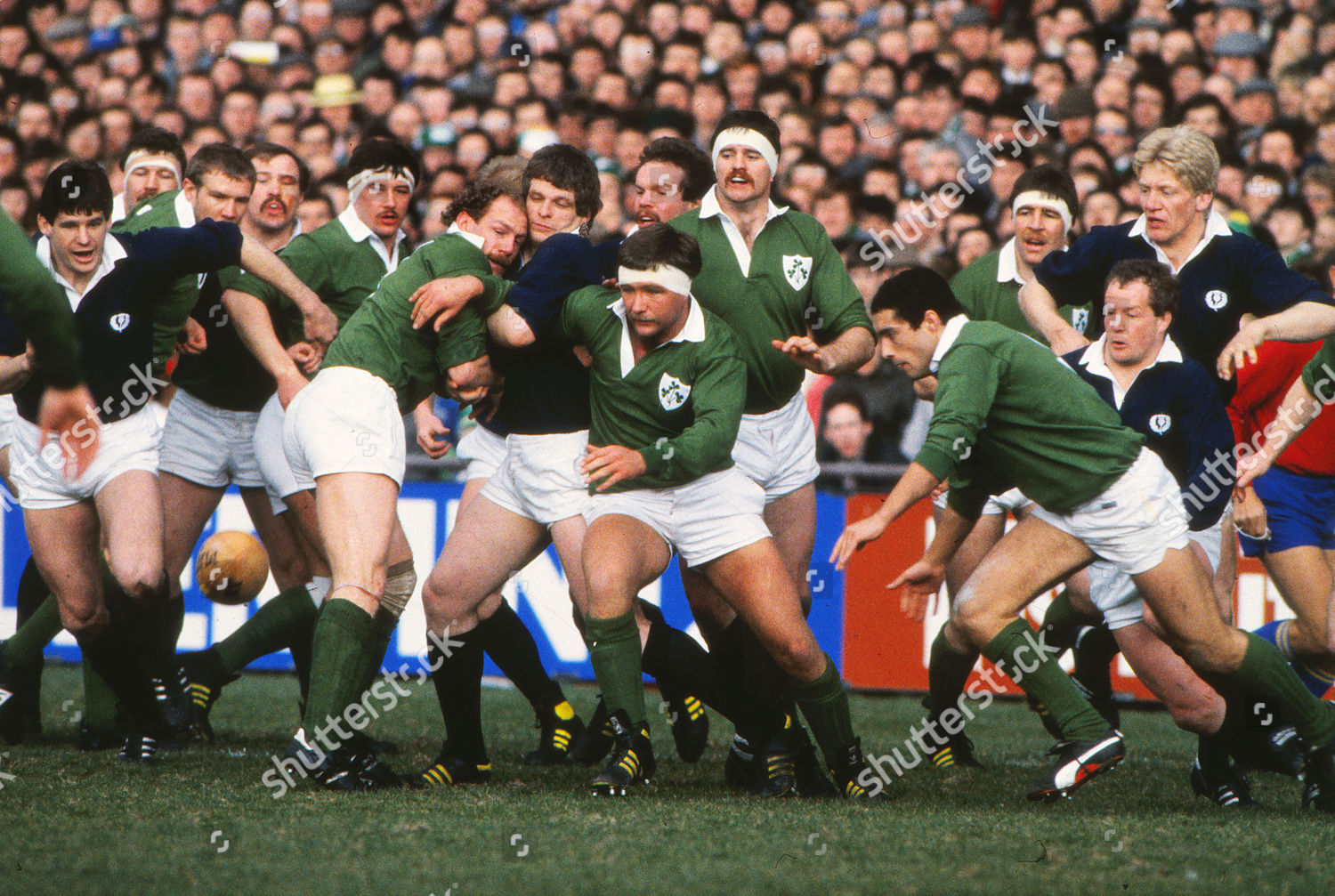 Rugby Union 1986 Five Nations Championship Editorial Stock Photo