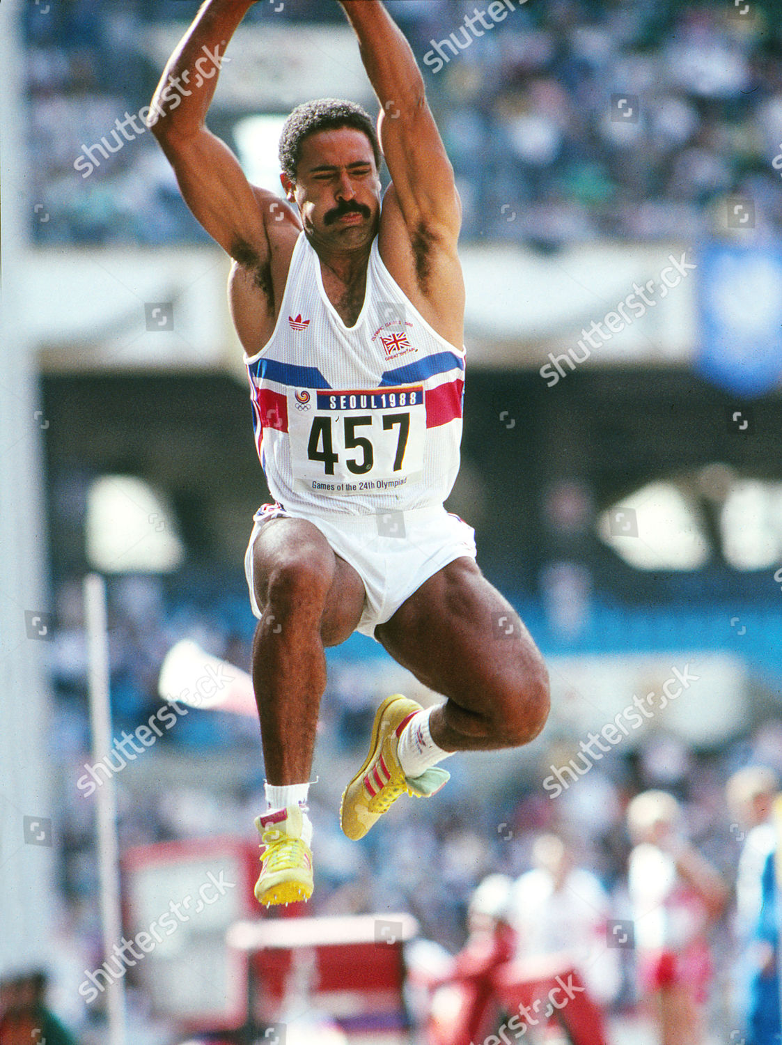 Athletics 1988 Seoul Olympics Mens Decathlon Editorial Stock Photo ...