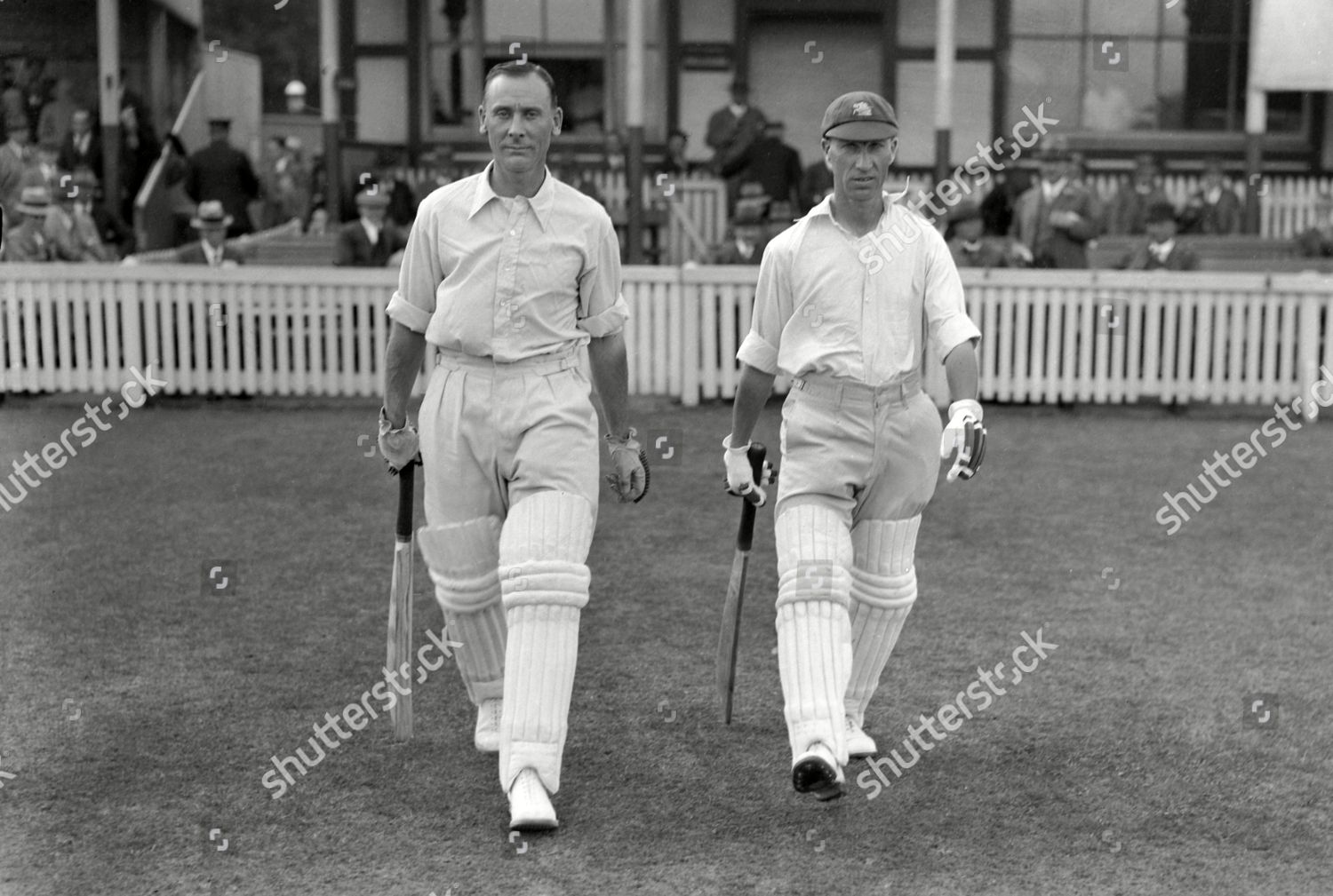 Cricket 1930 Season Jack Hobbs Left Editorial Stock Photo - Stock Image ...