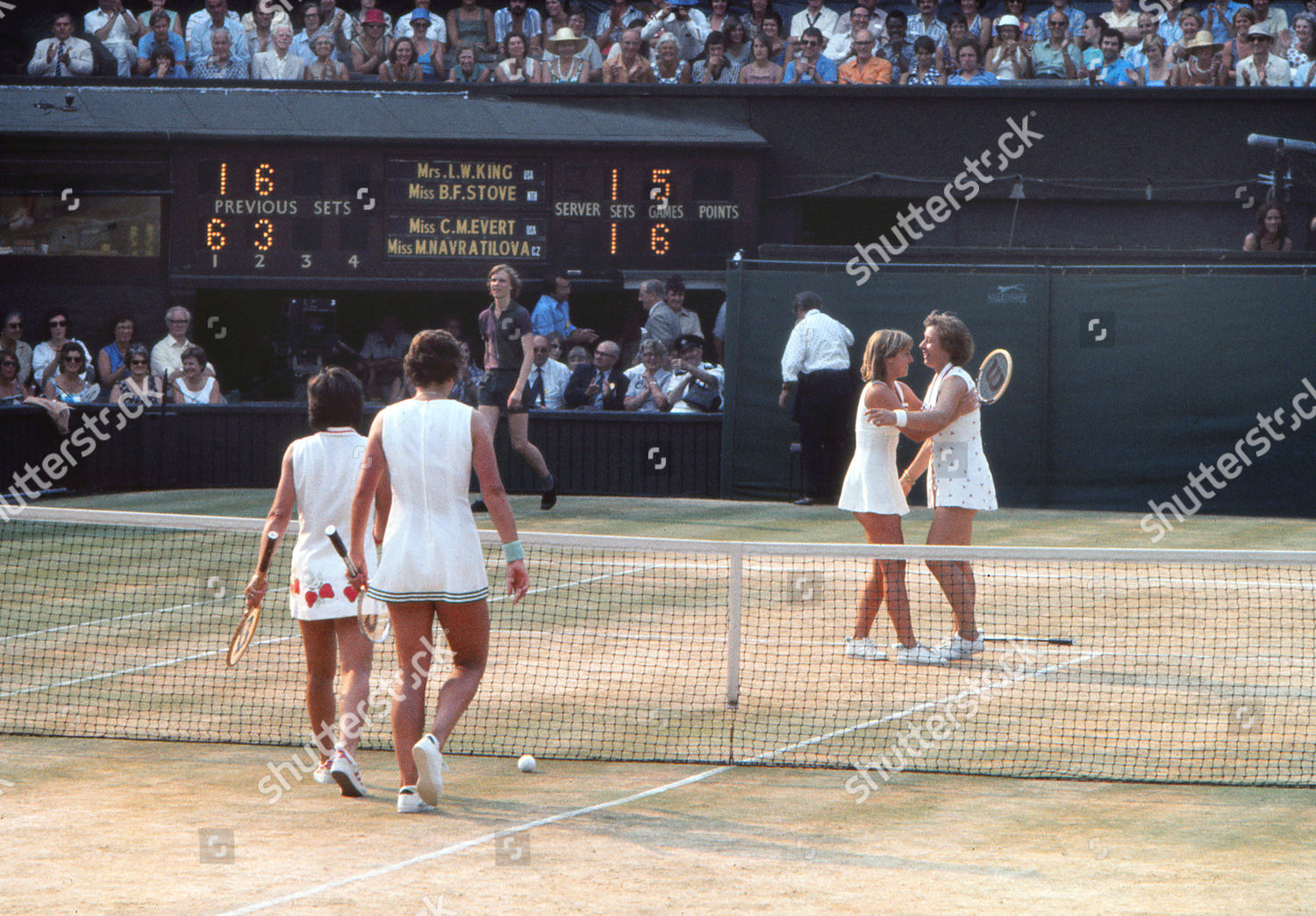 Tennis 1976 Wimbledon Championships Womens Doubles Editorial Stock