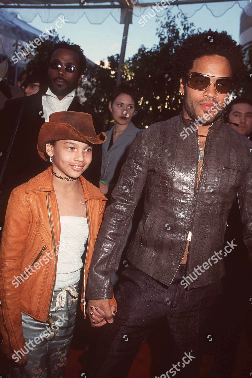 Lenny Kravitz Daughter Zoe Grammy Awards Editorial Stock Photo - Stock