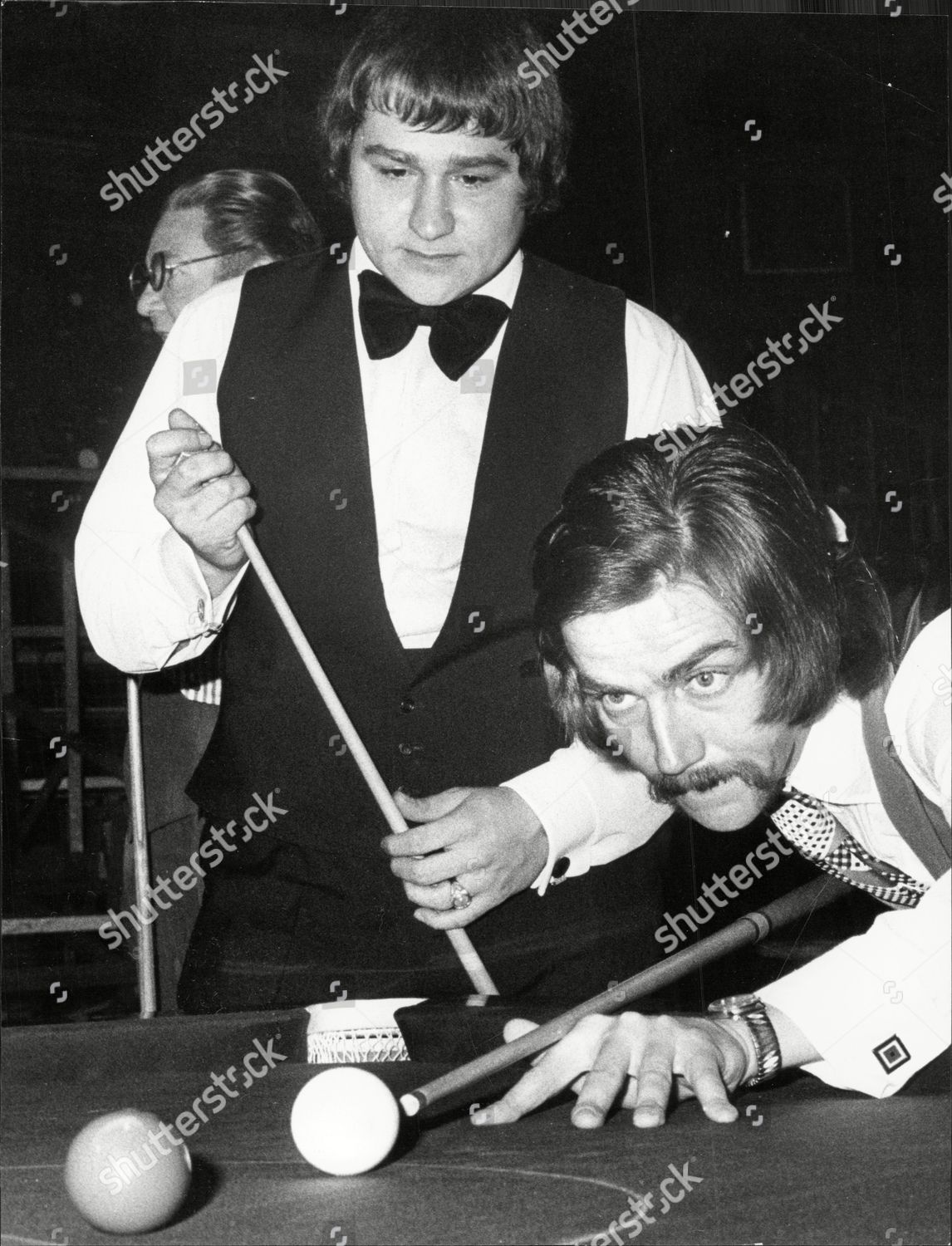Snooker Player Cliff Thorburn Right Playing Editorial Stock Photo
