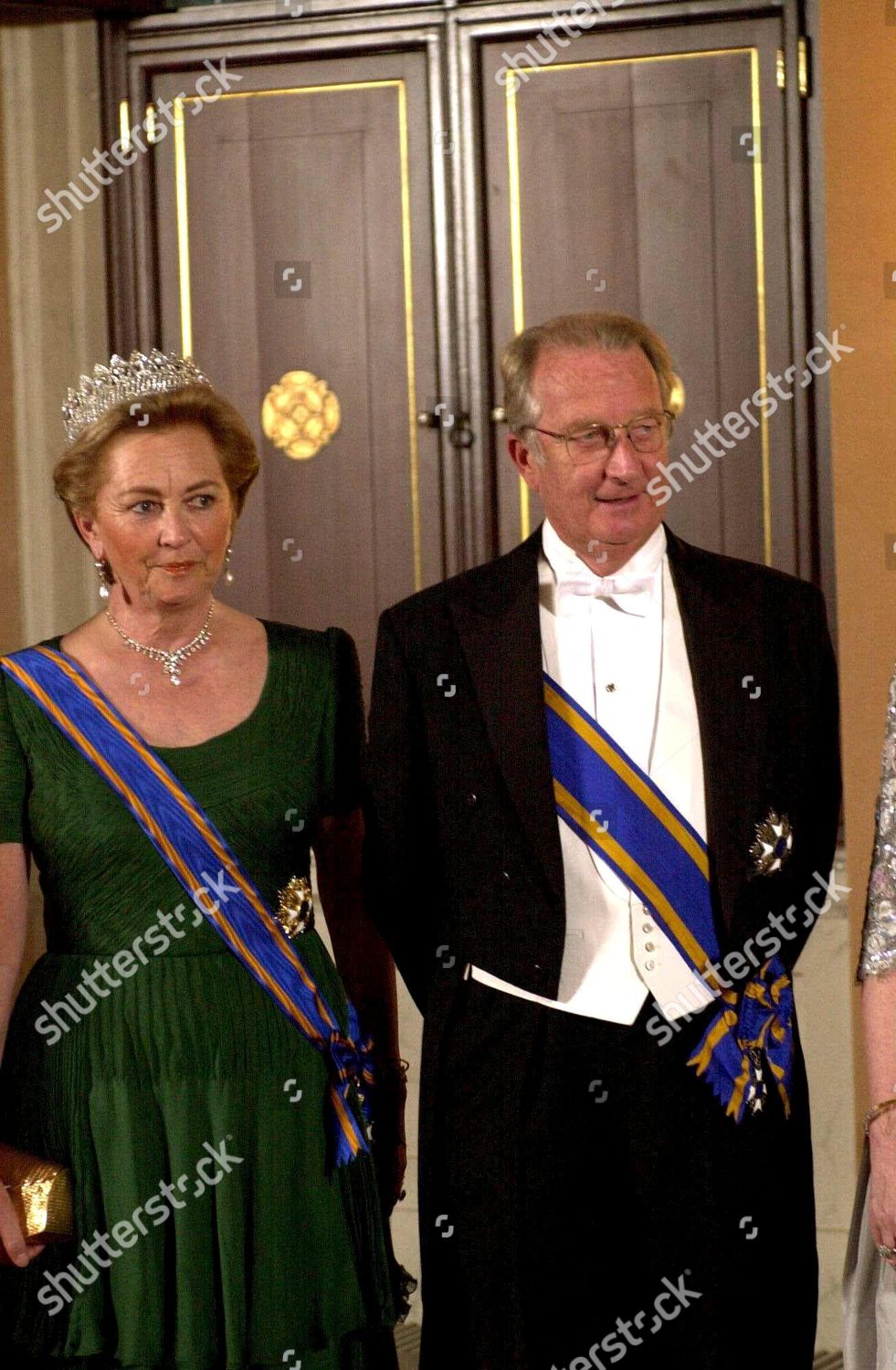 KING ALBERT AND QUEEN PAOLA OF BELGIUM VISIT TO HOLLAND.: стоковое фото