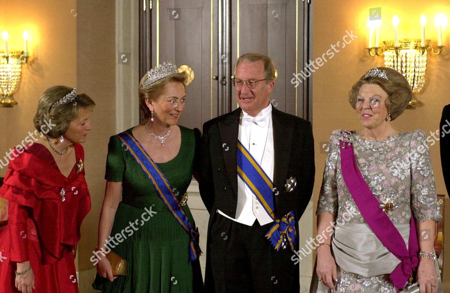 KING ALBERT AND QUEEN PAOLA OF BELGIUM VISIT TO HOLLAND.: стоковое фото