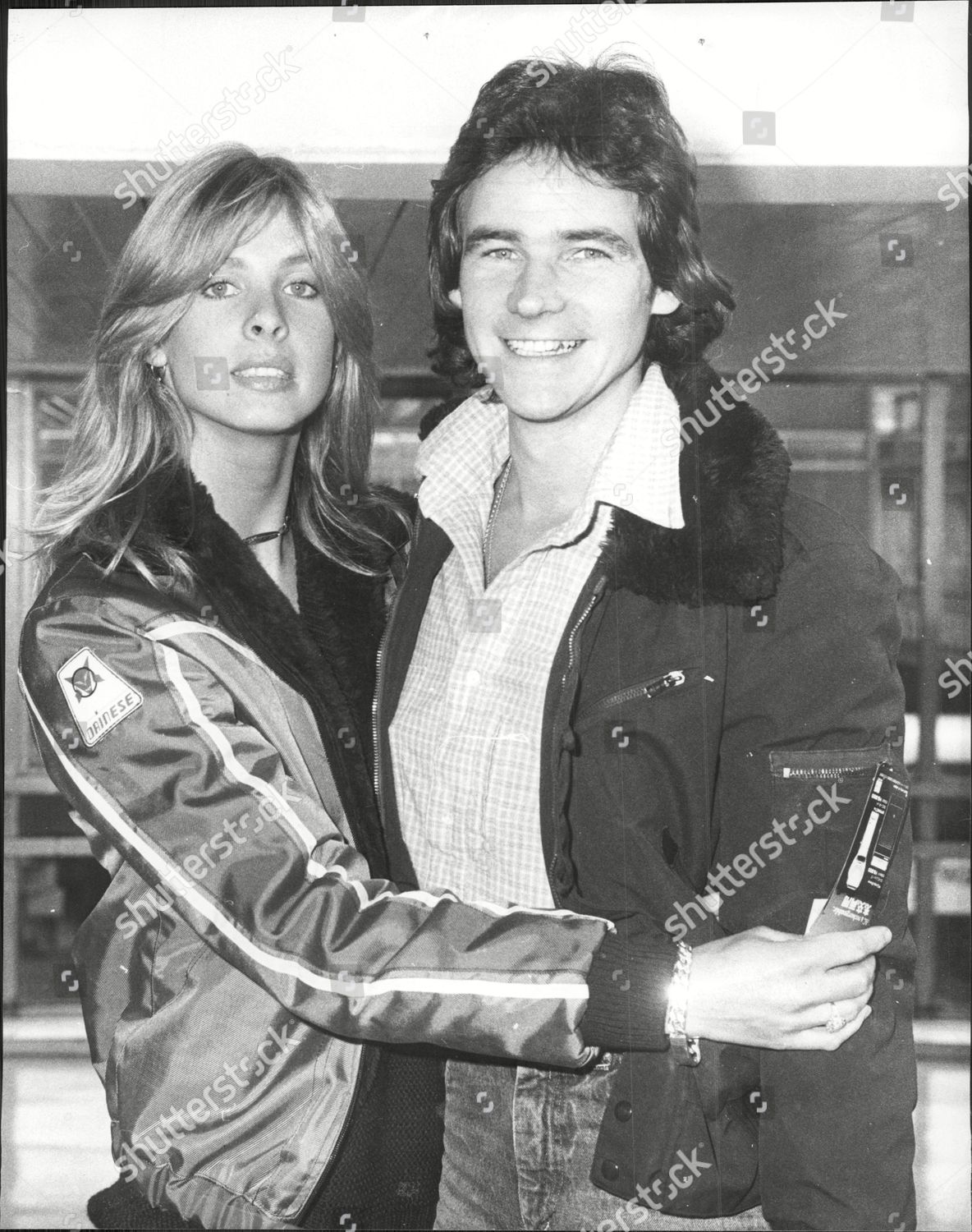 Motorcycle Racer Barry Sheene Girlfriend Later Wife Editorial Stock ...