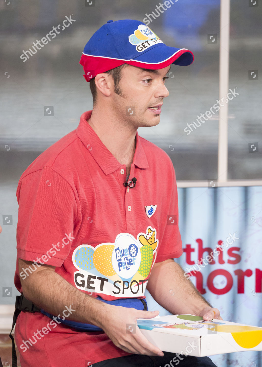 Blue Peter Presenter Barney Harwood Delivers Editorial Stock Photo