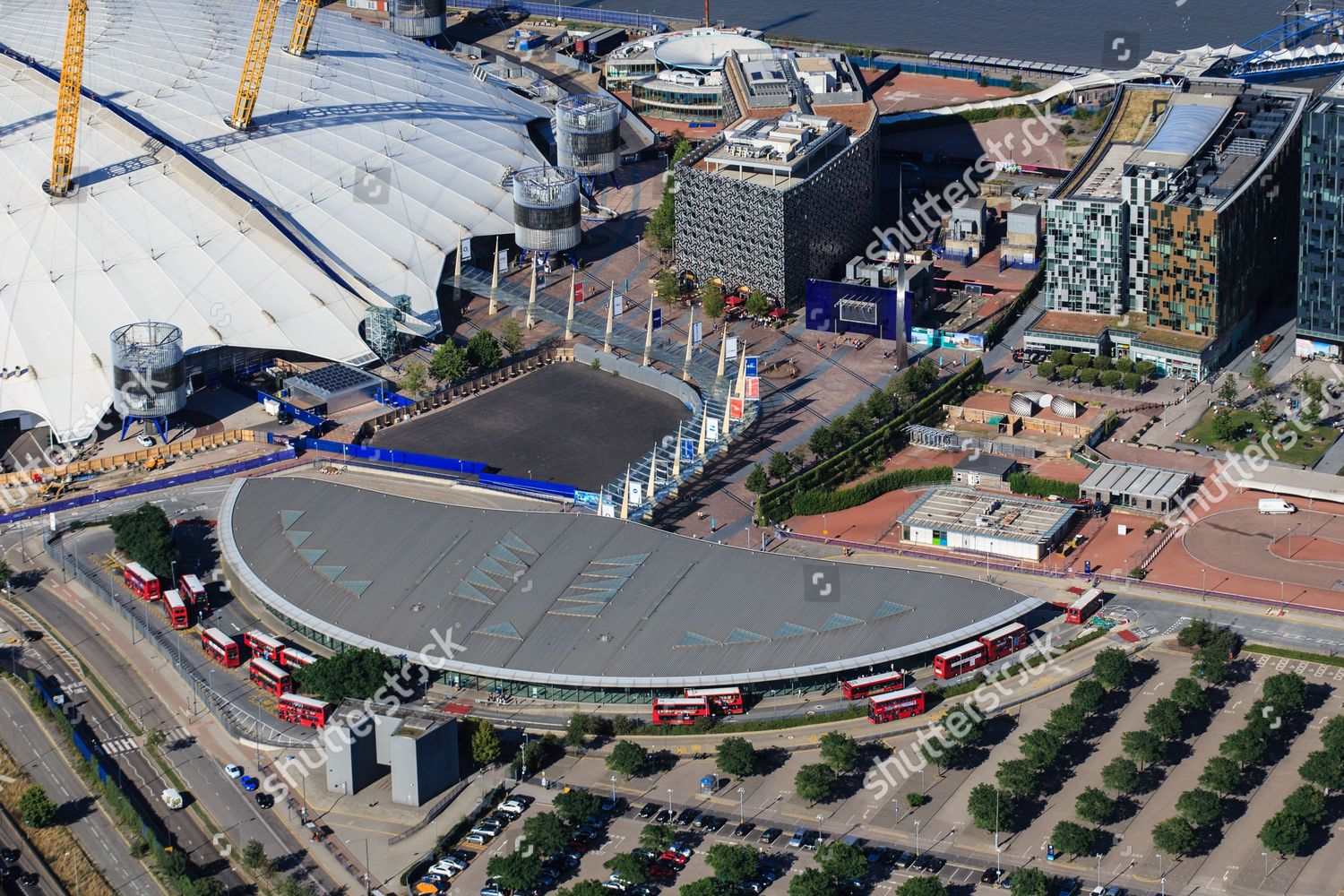 North Greenwich Bus Train Station London Editorial Stock Photo Stock