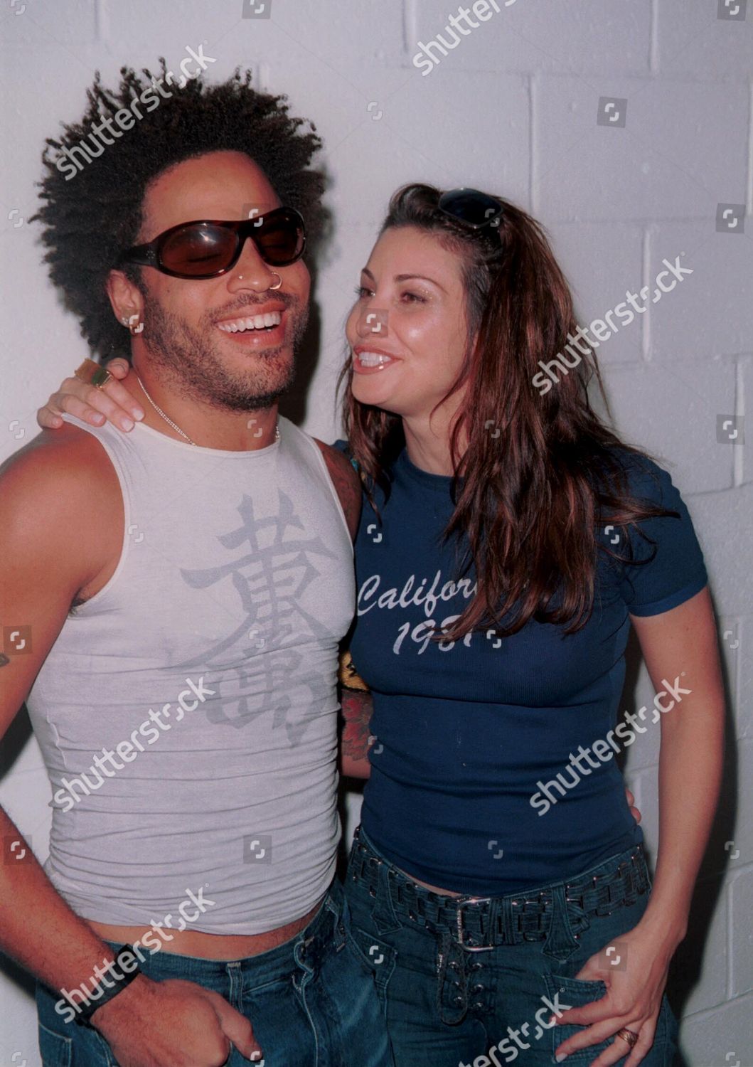 Lenny Kravitz Gina Gershon Rock N Editorial Stock Photo Stock Image