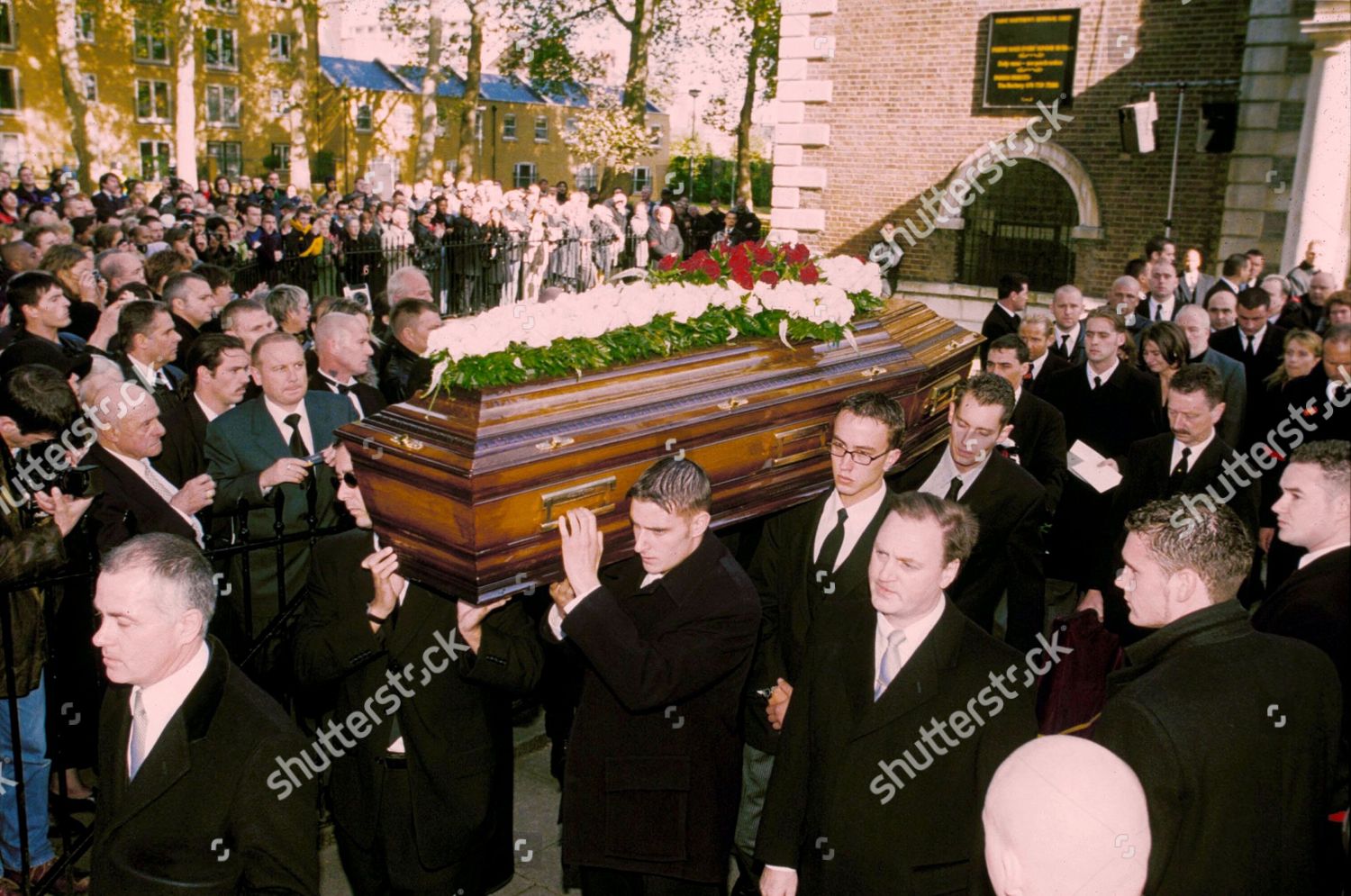 Reggie Krays Coffin Being Carried By Editorial Stock Photo - Stock ...