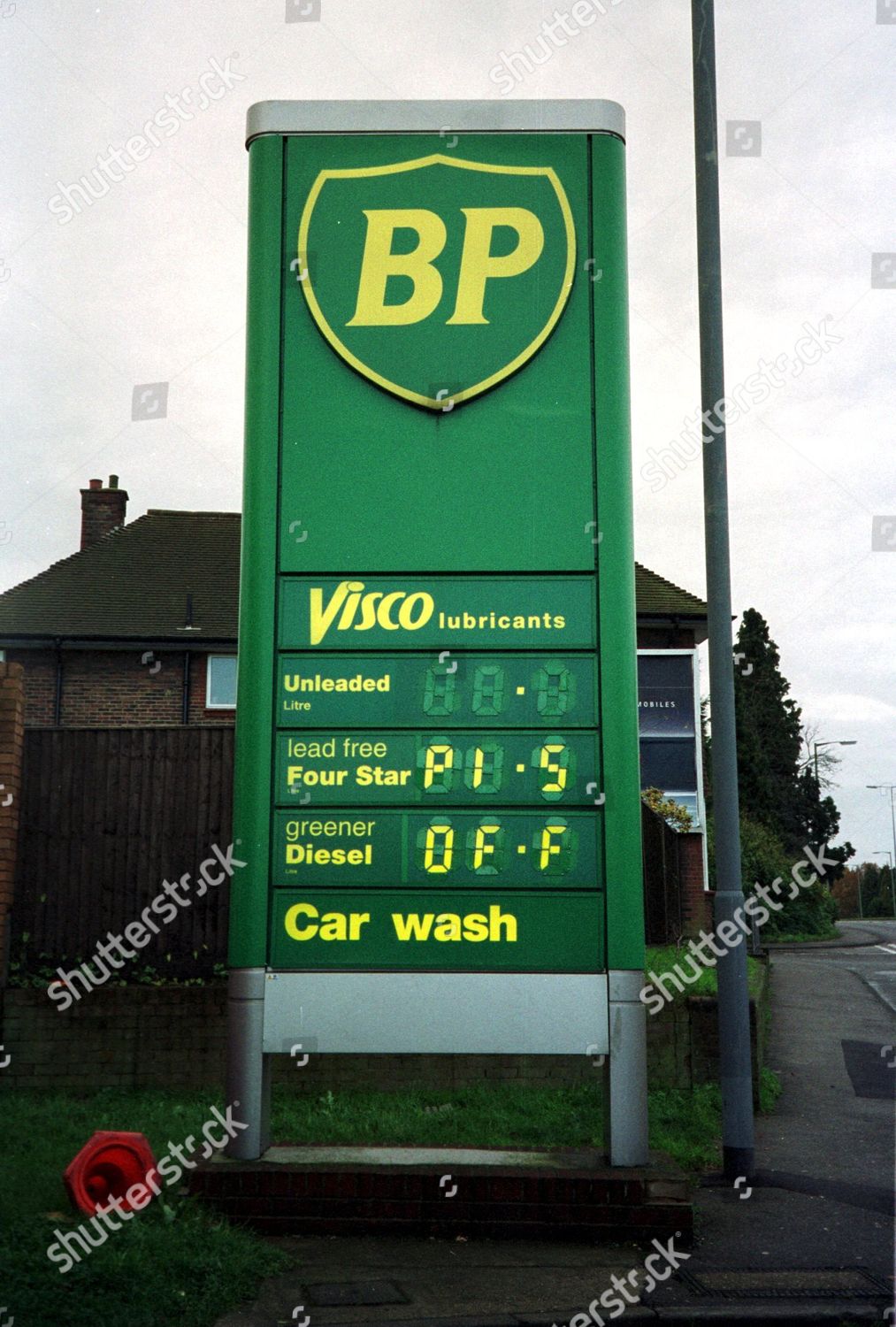 Bp Garage Sign With Piss Off Showing Editorial Stock Photo Stock